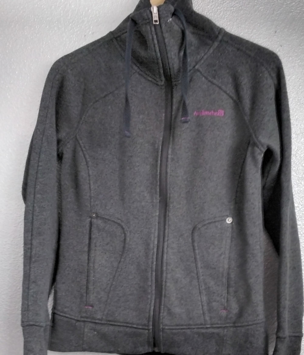 Avalanche Gray Zip Up Jacket    Size S